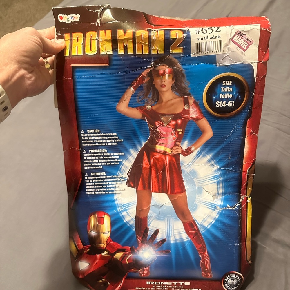 Marvel Iron Man 2 Ironette Costume - Red and Gold